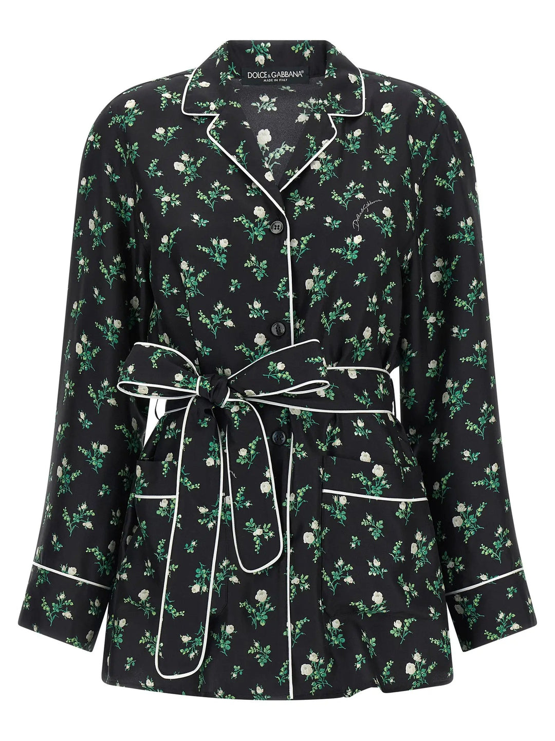 Dolce &amp; Gabbana Black Silk Blouse