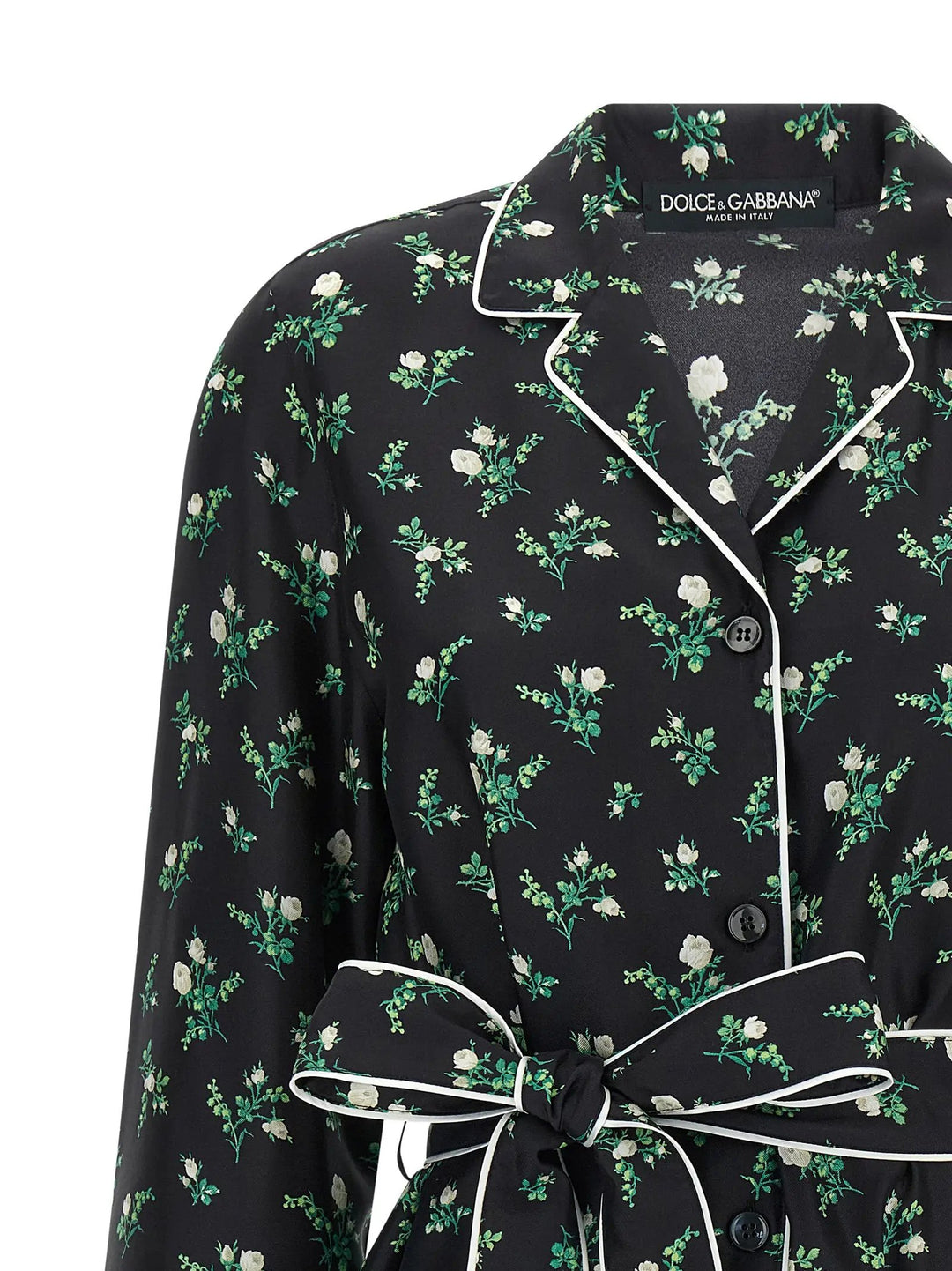 Dolce &amp; Gabbana Black Silk Blouse