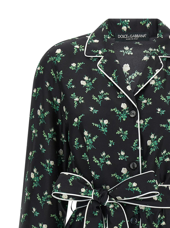 Dolce &amp; Gabbana Black Silk Blouse