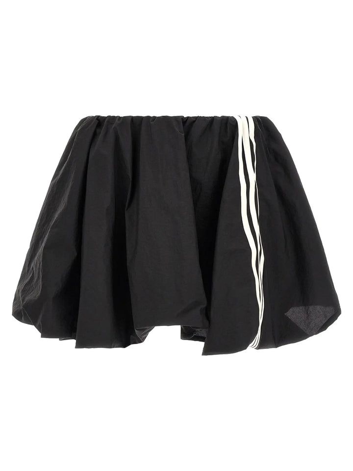 Y-3 Black Nylon Long Skirt