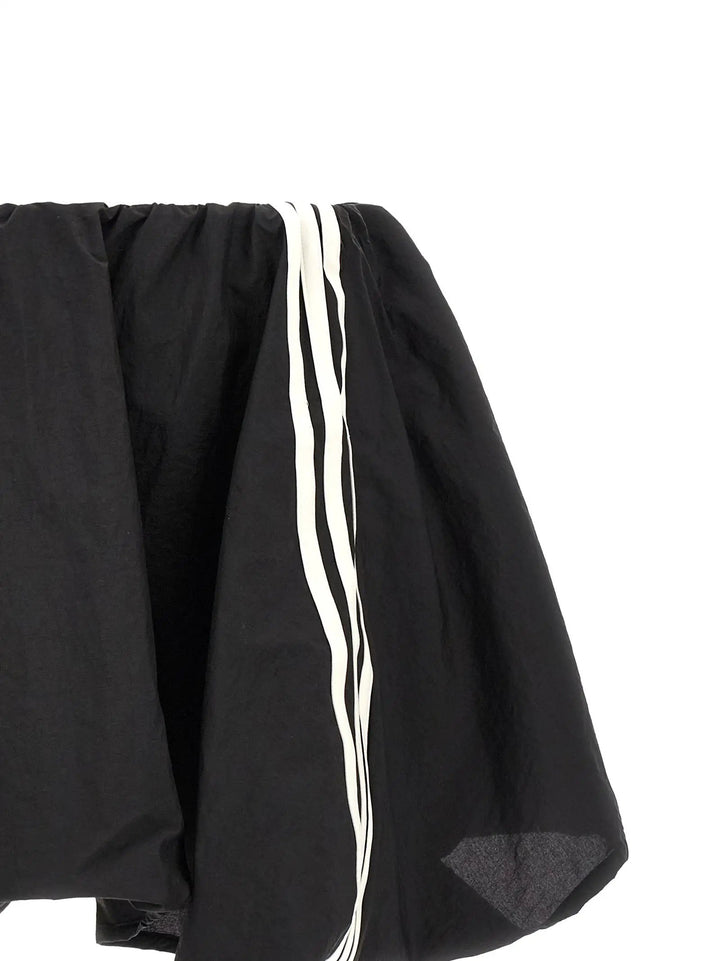 Y-3 Black Nylon Long Skirt