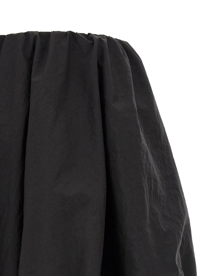 Y-3 Black Nylon Long Skirt