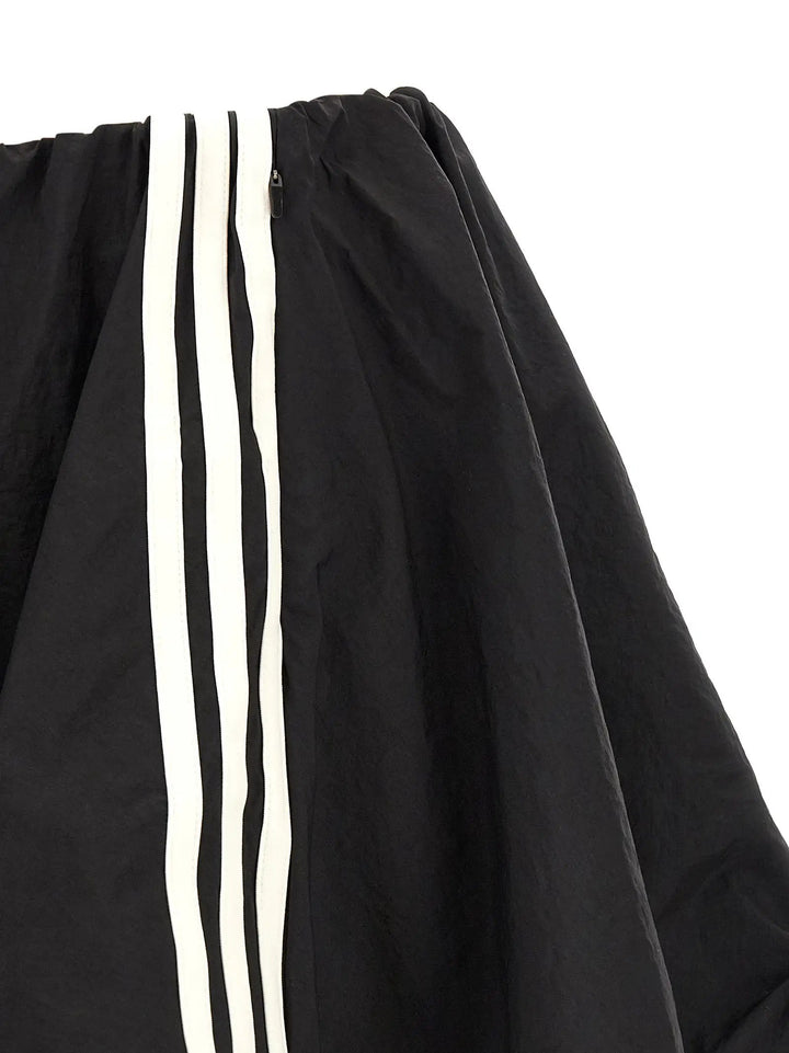 Y-3 Black Nylon Long Skirt