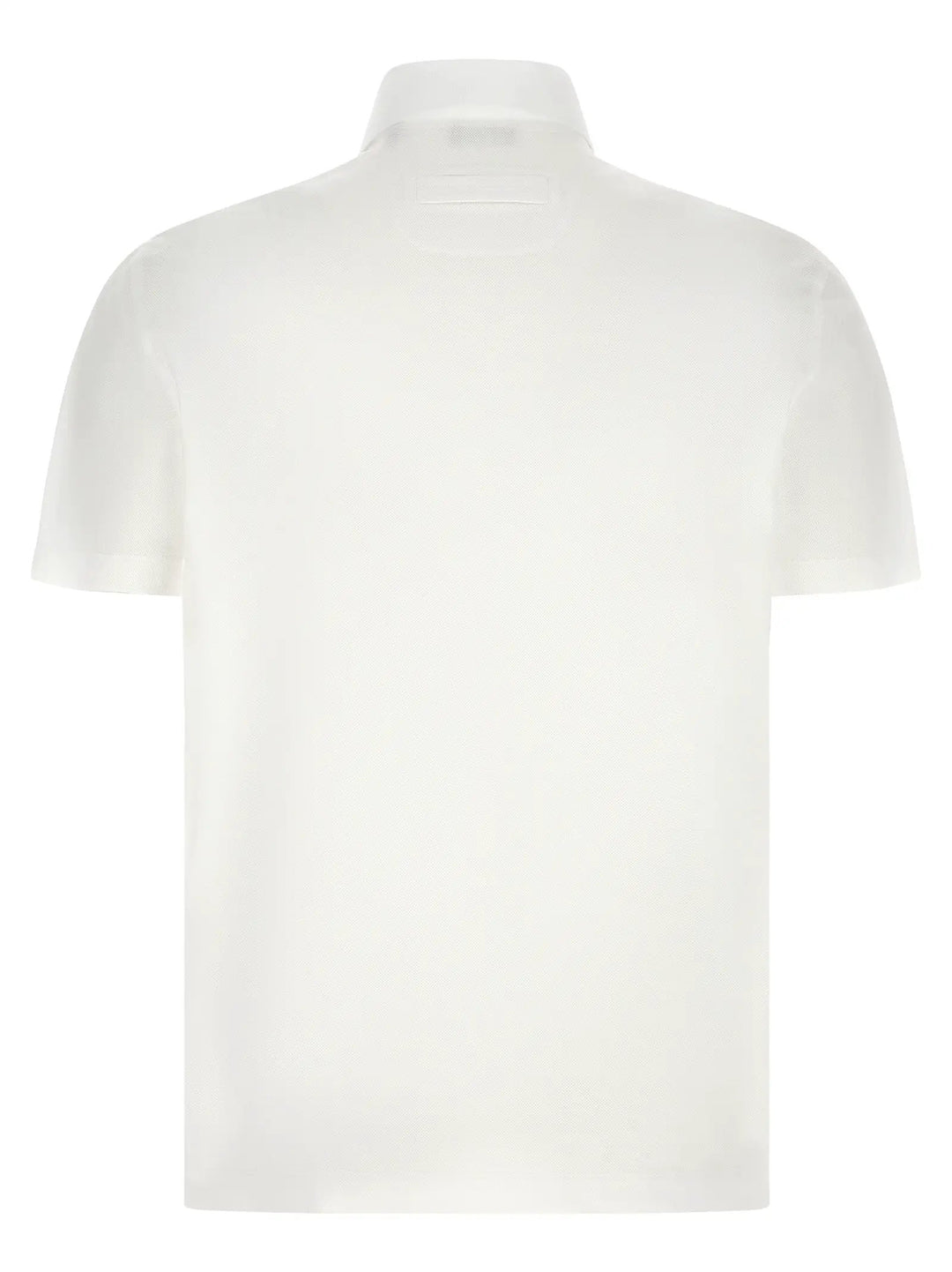 ZEGNA White Cotton Polo Shirt