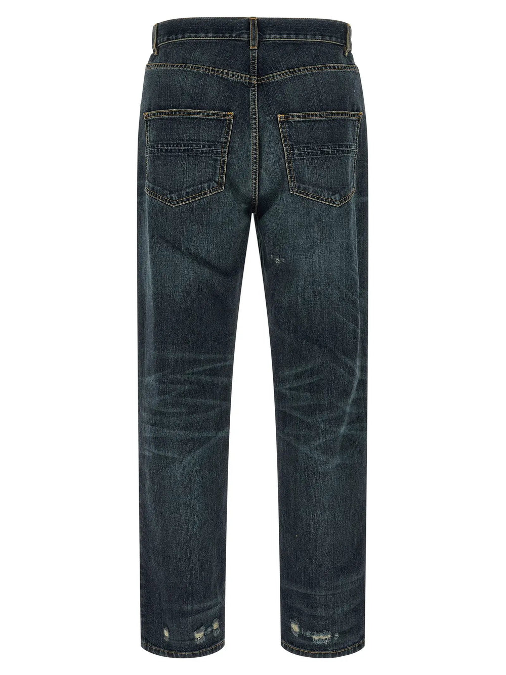 Namacheko Sample Sale | Namacheko Blue Cotton Straight-Leg Jeans - | Designer outlet