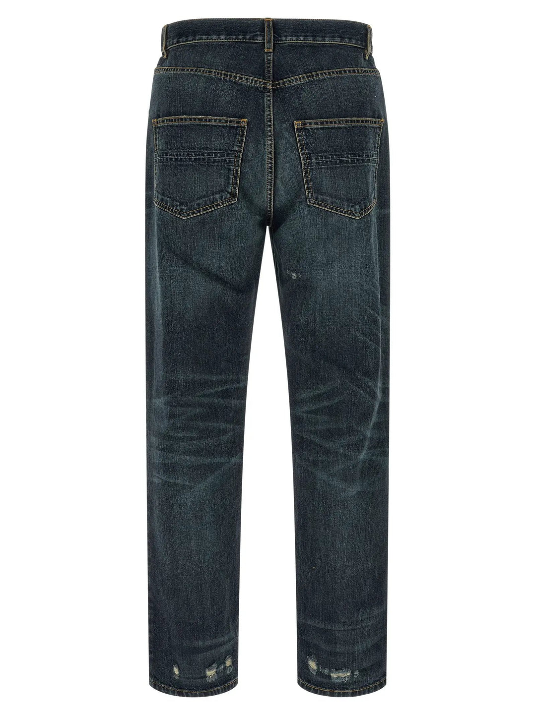 Namacheko Sample Sale | Namacheko Blue Cotton Straight-Leg Jeans - | Designer outlet