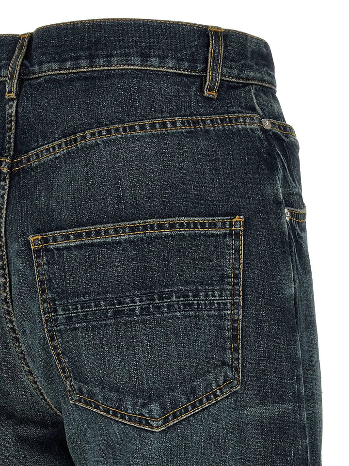 Namacheko Sample Sale | Namacheko Blue Cotton Straight-Leg Jeans - | Designer outlet