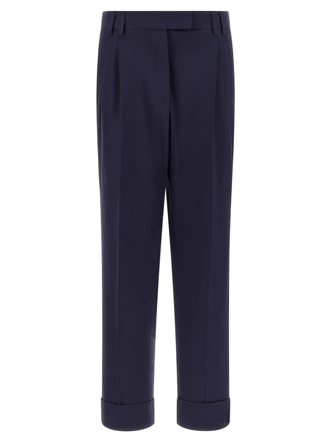 Alberto Biani Blue Cotton Pants