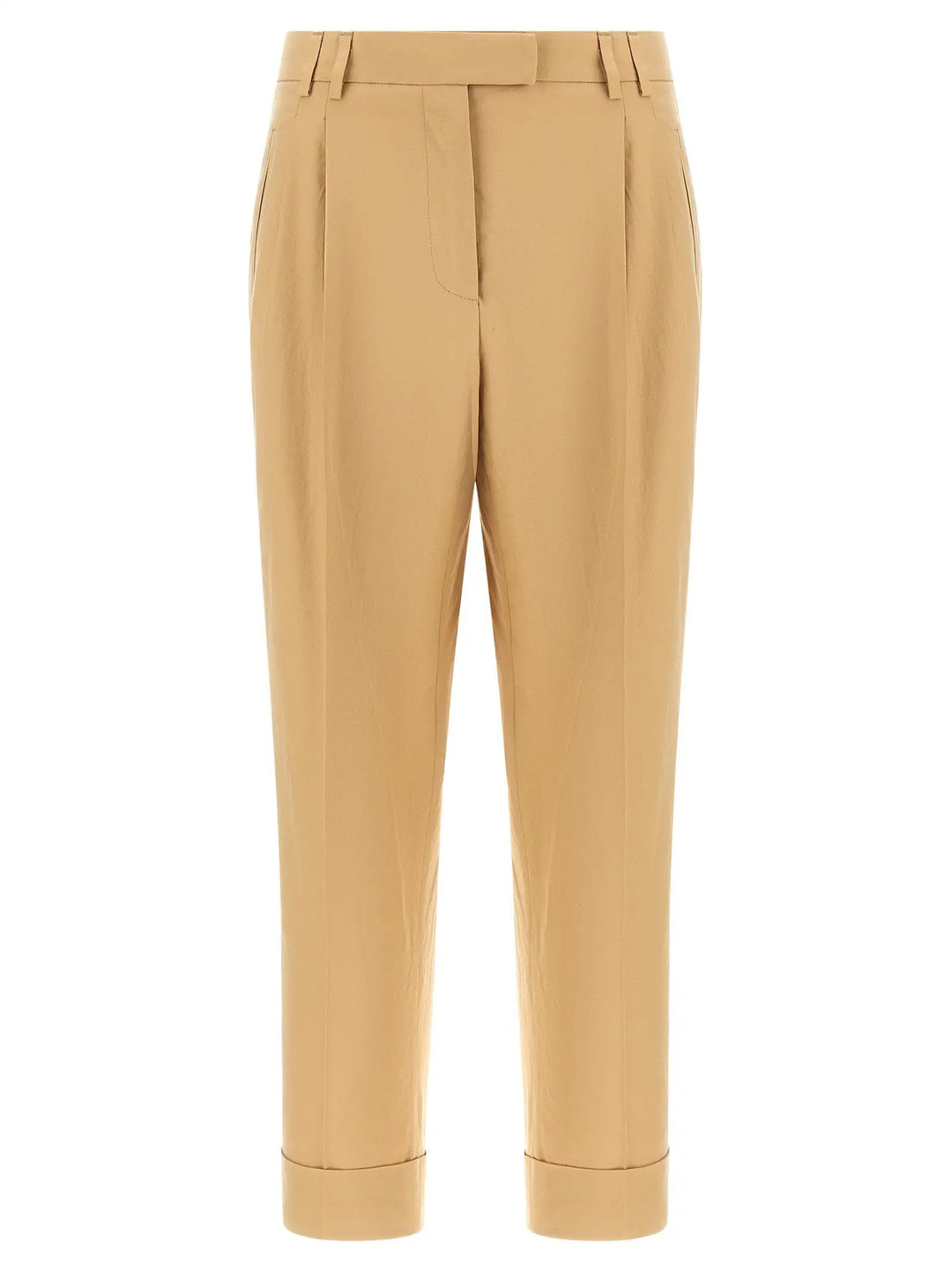 Alberto Biani Beige Cotton Casual Pants