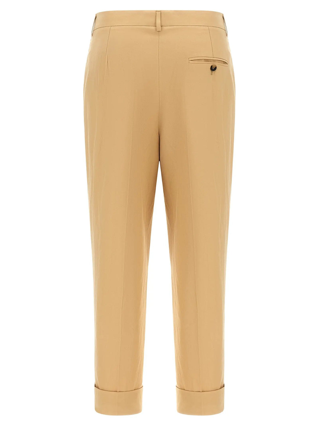 Alberto Biani Beige Cotton Casual Pants