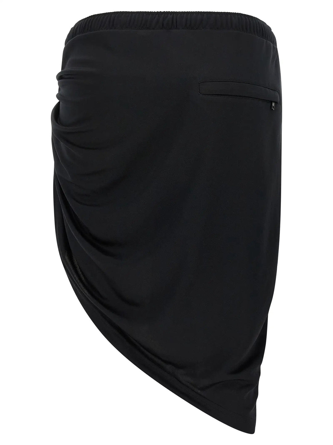Courrèges Black Polyester Long Skirt