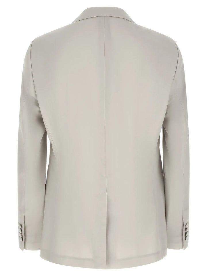 Dolce &amp; Gabbana Gray Virgin Wool Blazer
