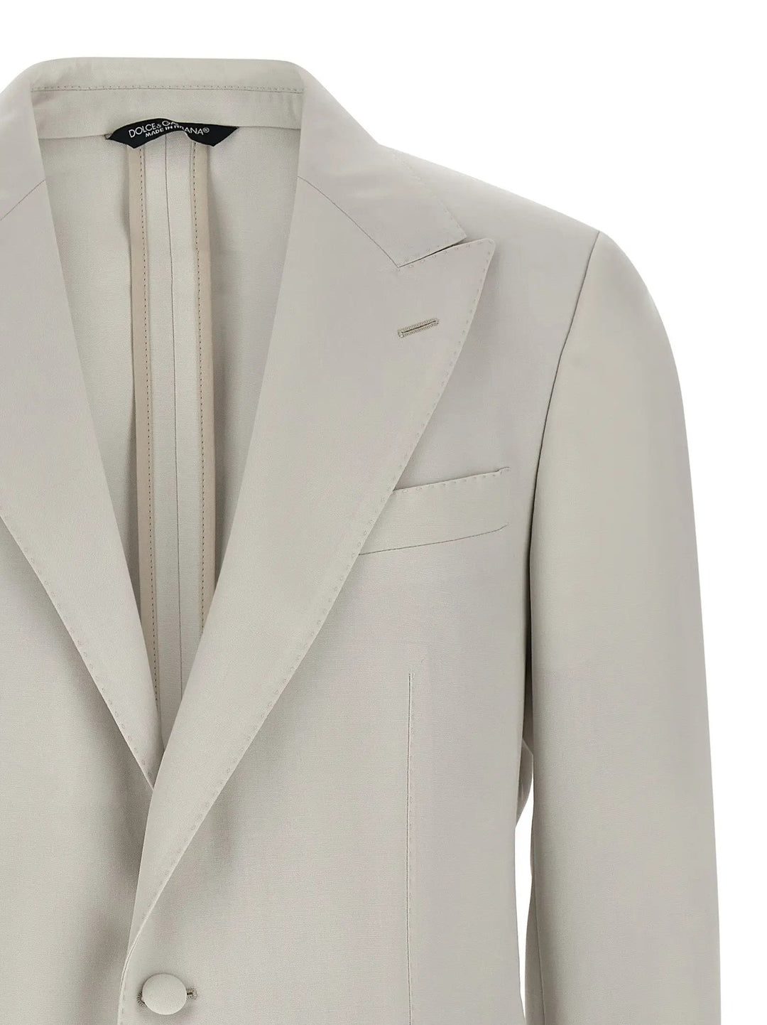 Dolce &amp; Gabbana Gray Virgin Wool Blazer