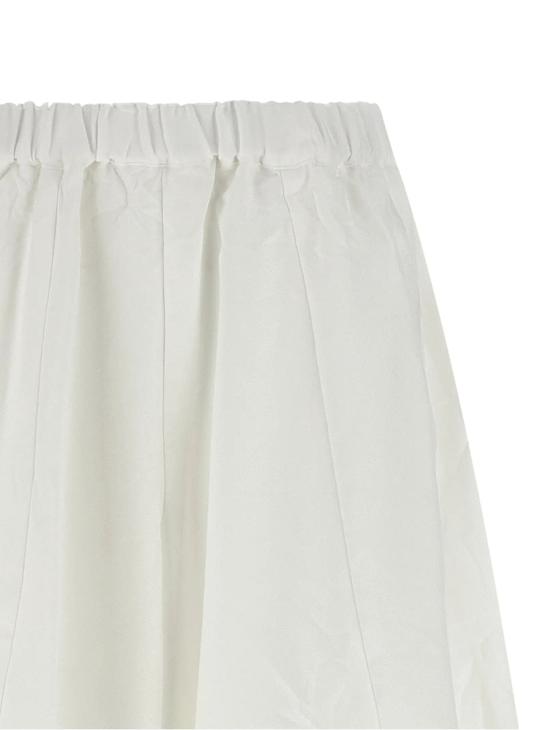 Comme Des Garçons White Polyester Casual Pants