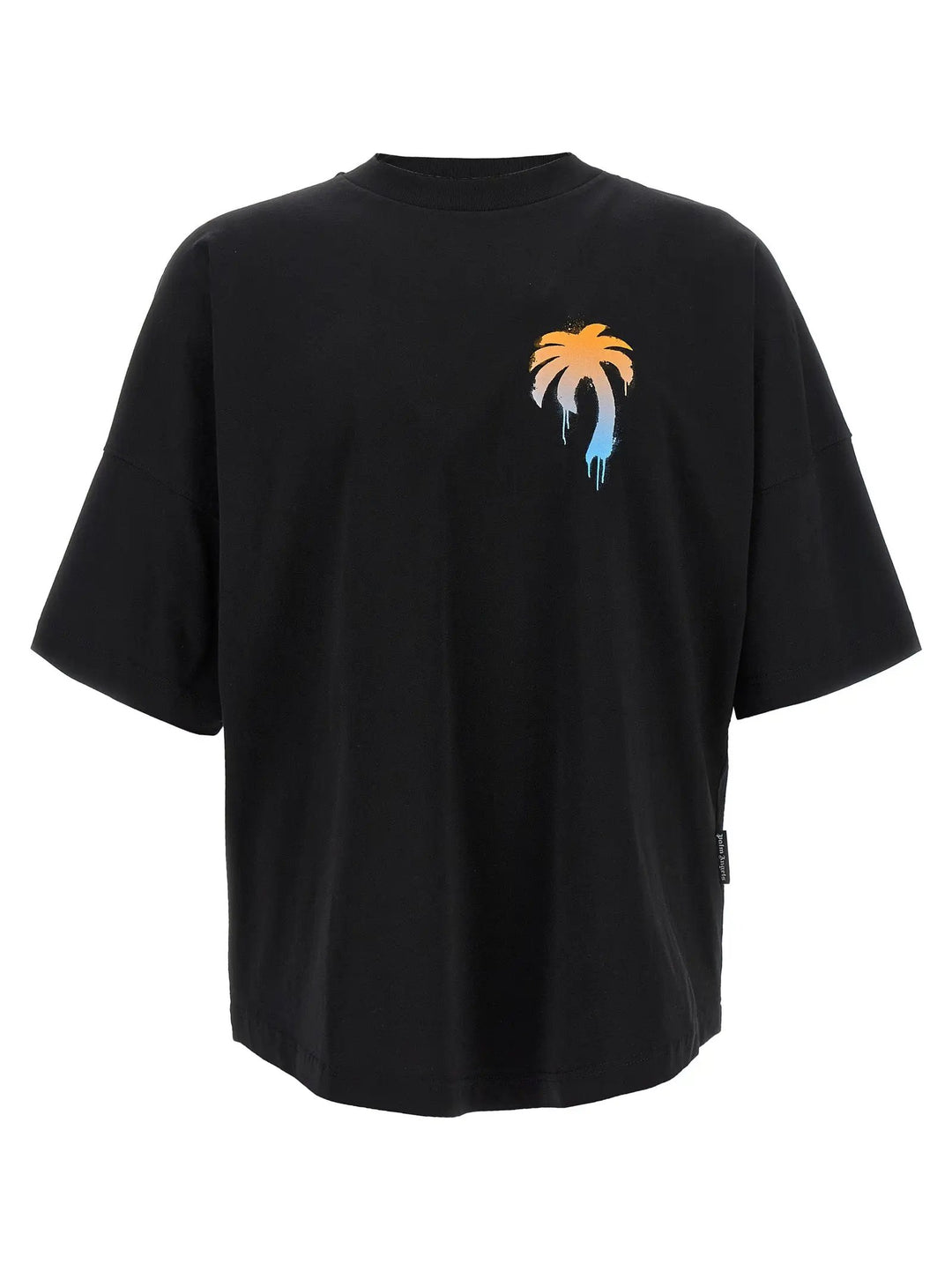 Palm Angels Black Cotton T-Shirt