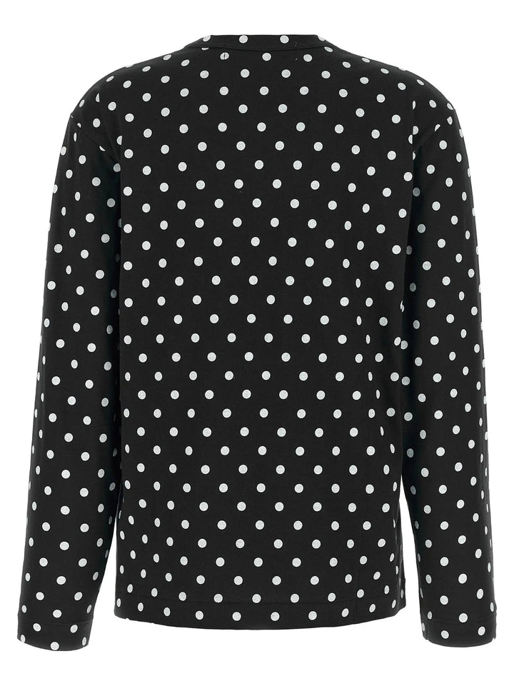 Comme Des Garçons Play Black Cotton Long Sleeve T-Shirt