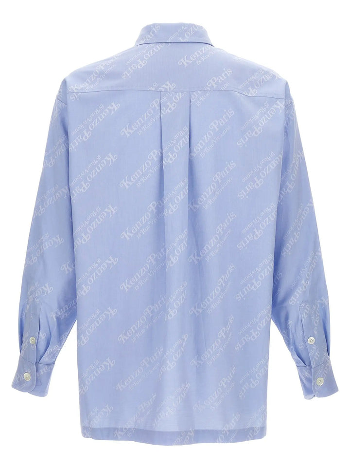 Kenzo Blue Cotton Blouse