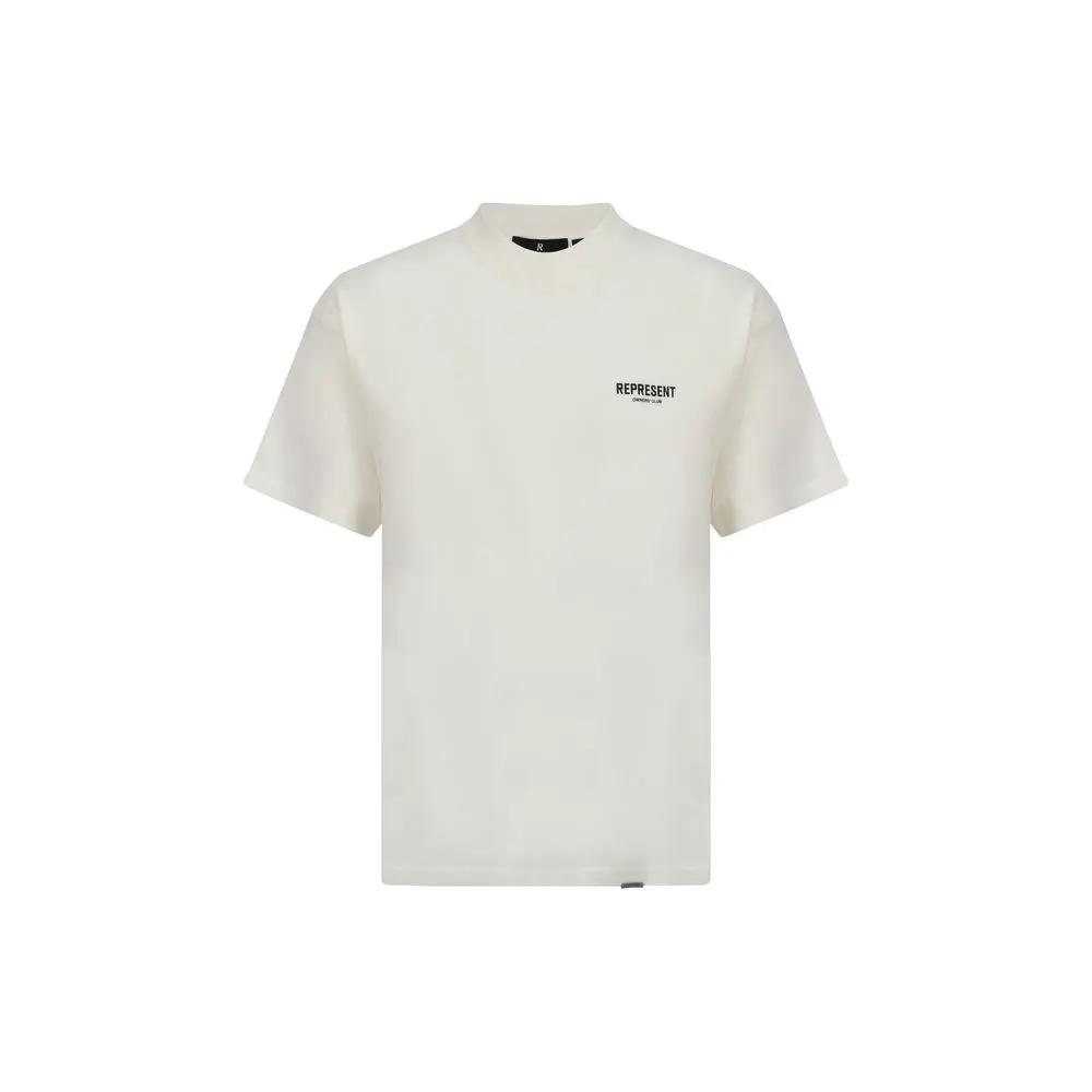 Represent White Cotton T-Shirt