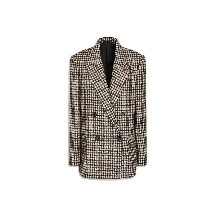 Brunello Cucinelli Brown Alpaca Leather Blazer