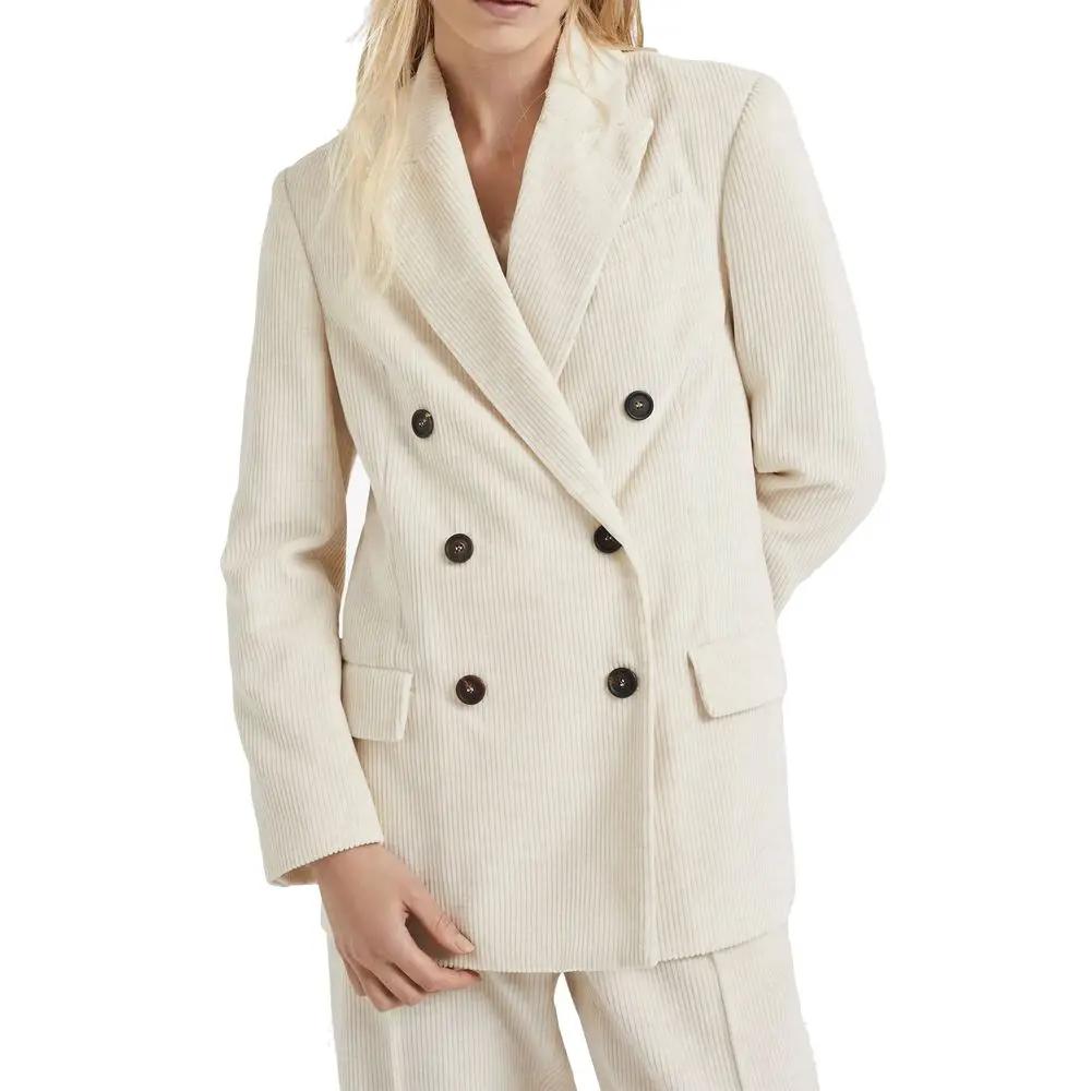 Brunello Cucinelli Sample Sale | Brunello Cucinelli White Cotton Blazer - | Designer outlet