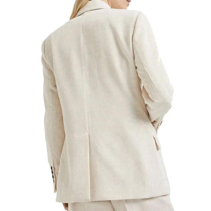 Brunello Cucinelli White Cotton Blazer