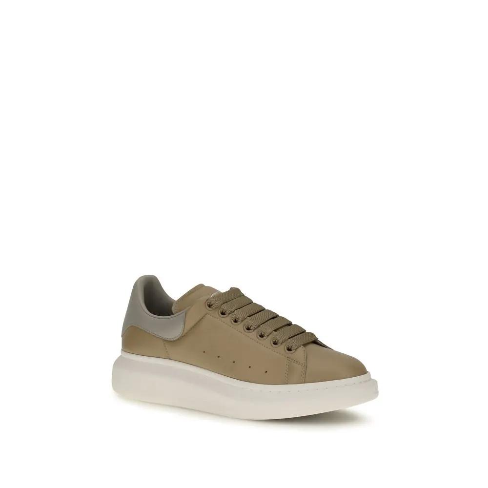 Alexander McQueen Sample Sale | Alexander McQueen Beige Calf Leather Bos Taurus Platform Sneakers - | Designer outlet