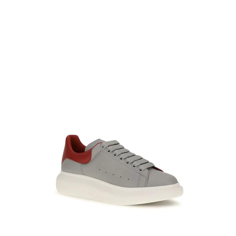 Alexander McQueen Sample Sale | Alexander McQueen Gray Calf Leather Bos Taurus Platform Sneakers - | Designer outlet