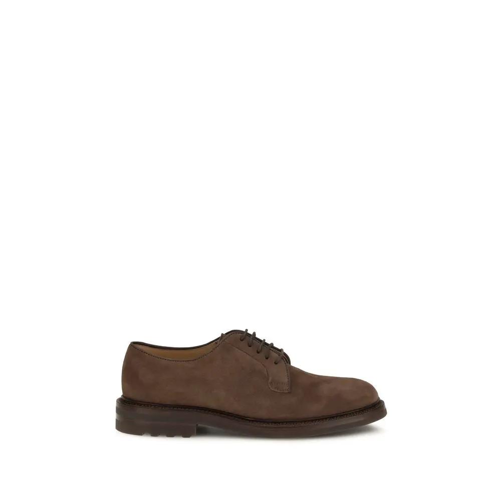 Brunello Cucinelli Sample Sale | Brunello Cucinelli Brown Calf Leather Bos Taurus Oxfords And Derbies - | Designer outlet