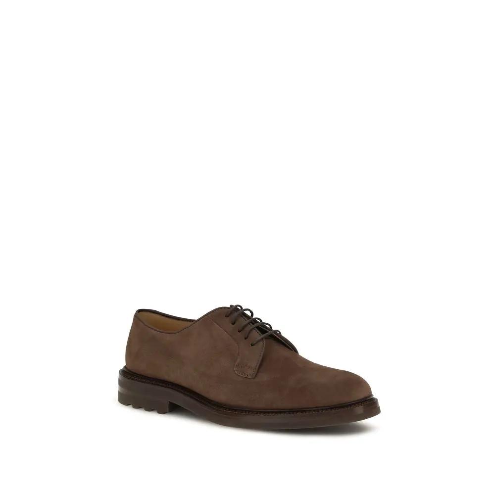 Brunello Cucinelli Sample Sale | Brunello Cucinelli Brown Calf Leather Bos Taurus Oxfords And Derbies - | Designer outlet