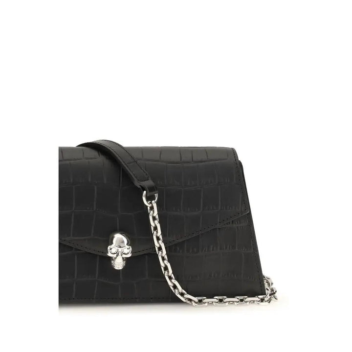 Alexander McQueen Sample Sale | Alexander McQueen Black Calf Leather Bos Taurus Shoulder Bag - | Designer outlet