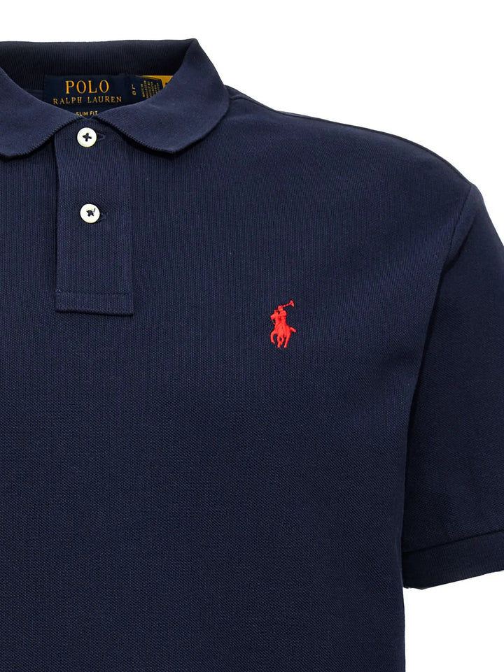 Polo Ralph Lauren Blue Cotton Polo Shirt