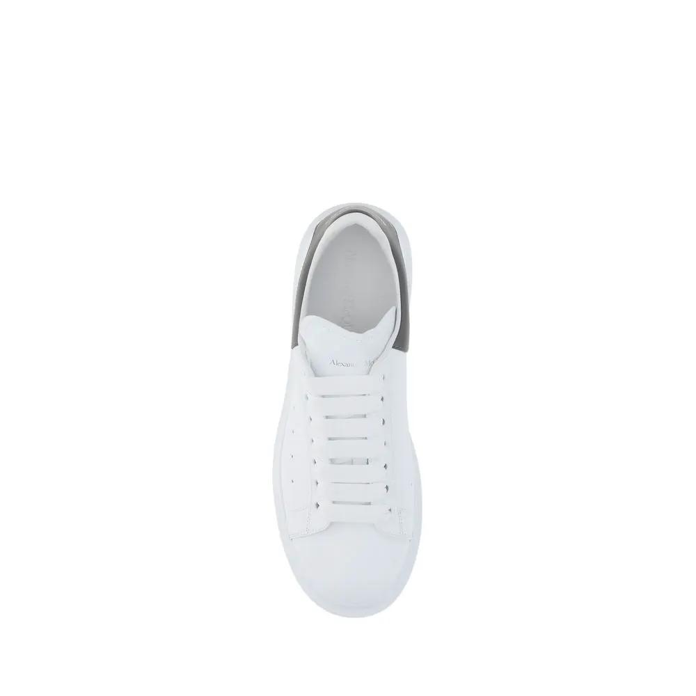 Alexander McQueen White Calf Leather Bos Taurus Platform Sneakers