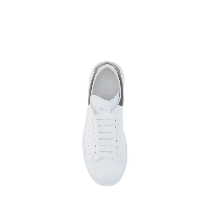 Alexander McQueen White Calf Leather Bos Taurus Platform Sneakers