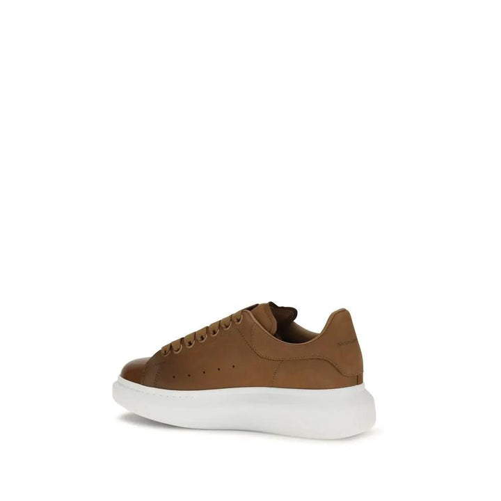 Alexander McQueen Brown Calf Leather Bos Taurus Chunky Sneakers