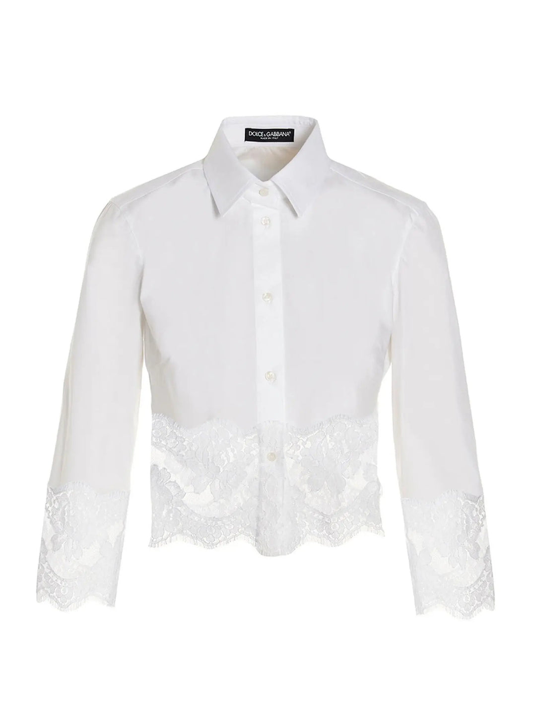 Dolce &amp; Gabbana White Cotton Blouse