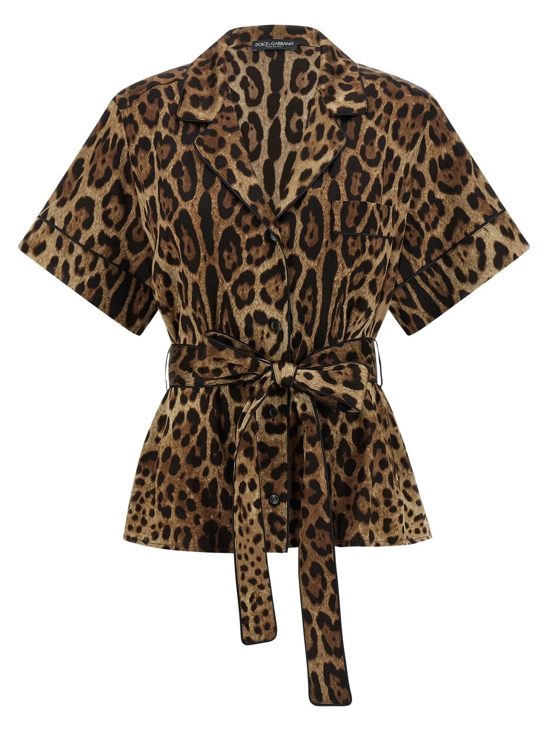 Dolce &amp; Gabbana Brown Silk Blouse