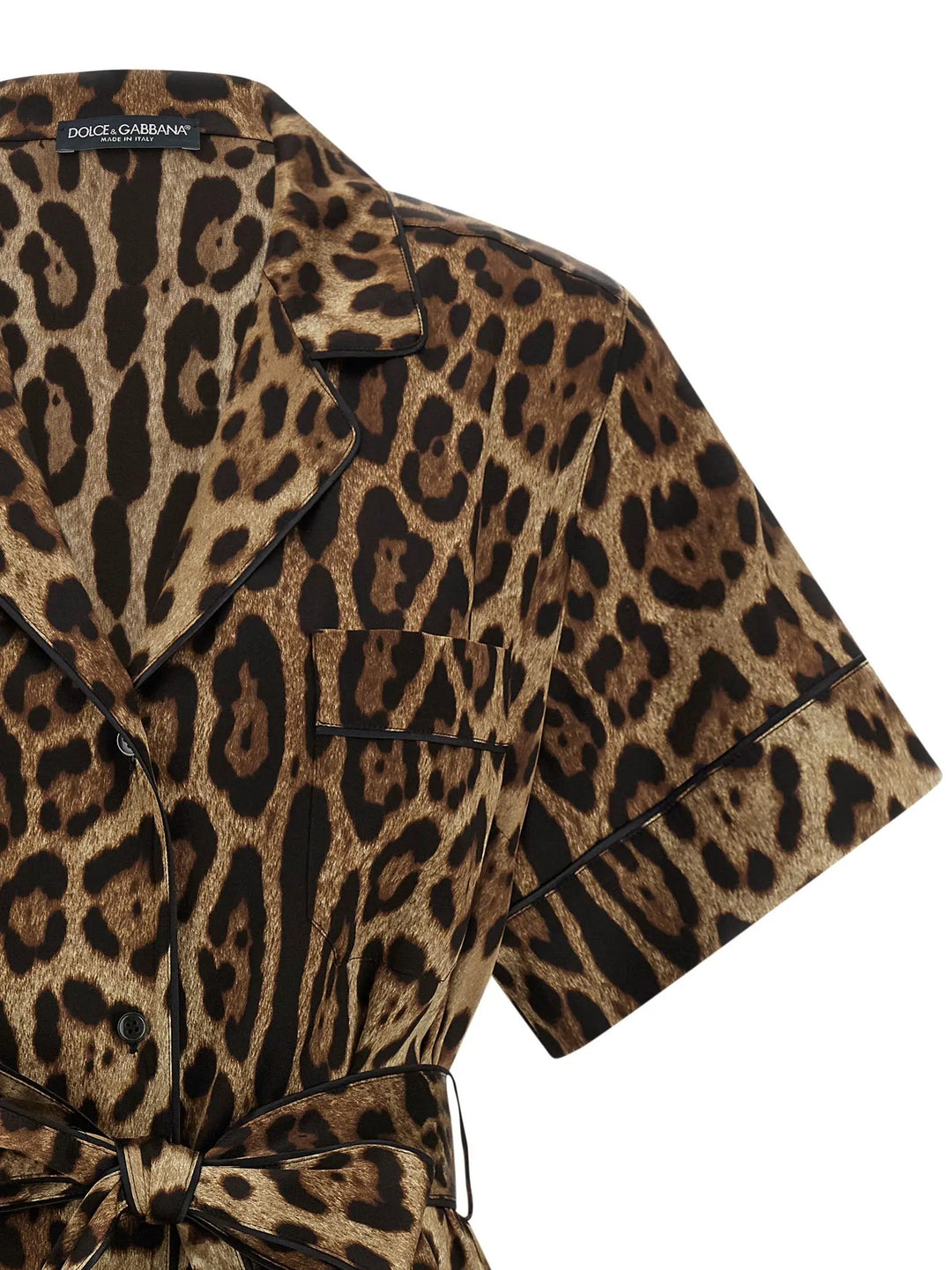Dolce &amp; Gabbana Brown Silk Blouse