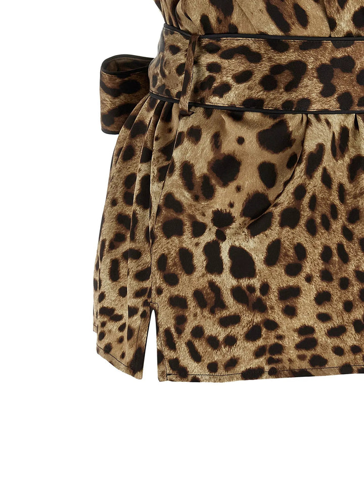 Dolce &amp; Gabbana Brown Silk Blouse