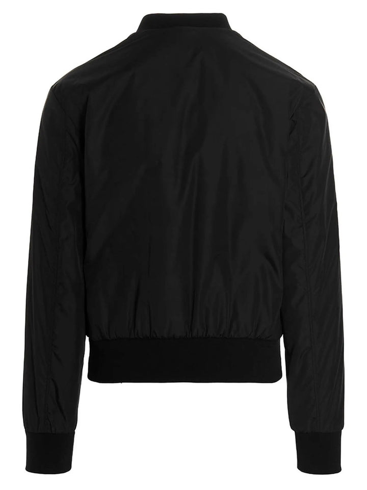 Dolce &amp; Gabbana Black Polyamide Bomber