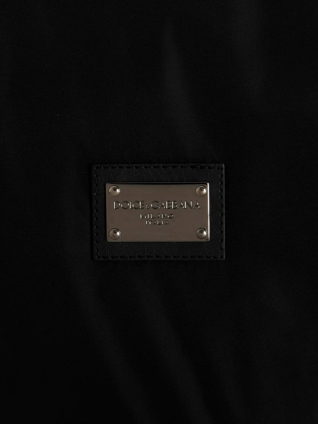 Dolce &amp; Gabbana Black Polyamide Bomber