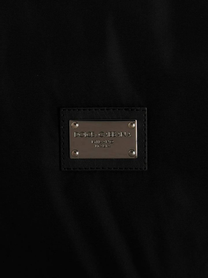 Dolce &amp; Gabbana Black Polyamide Bomber