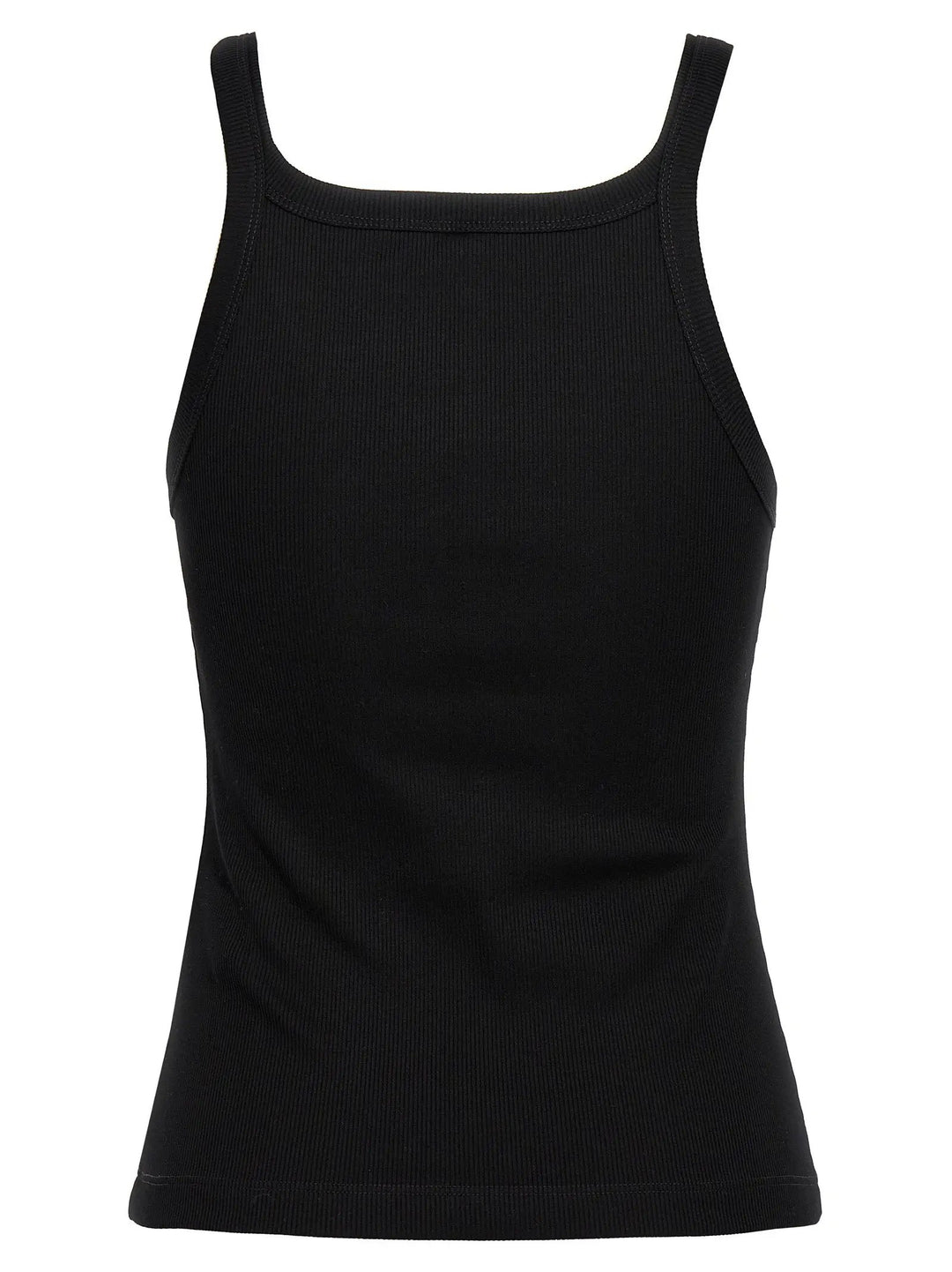 Fendi Black Cotton Sleeveles T-Shirt