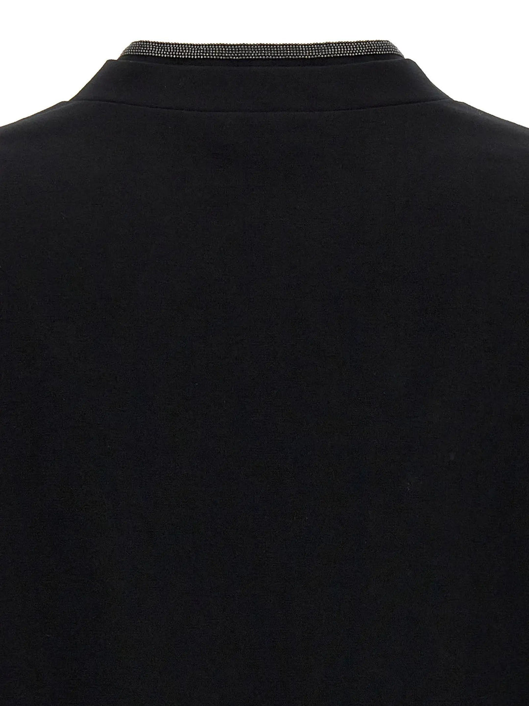 Brunello Cucinelli Black Cotton T-Shirt
