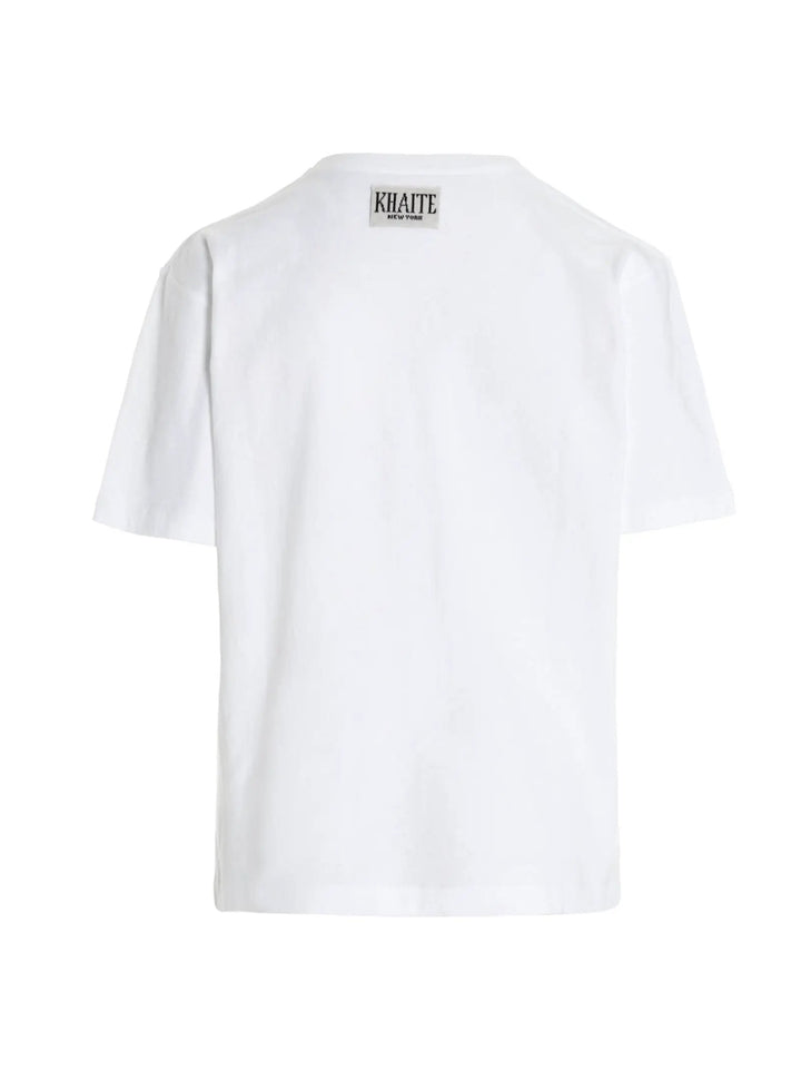 Khaite White Cotton T-Shirt