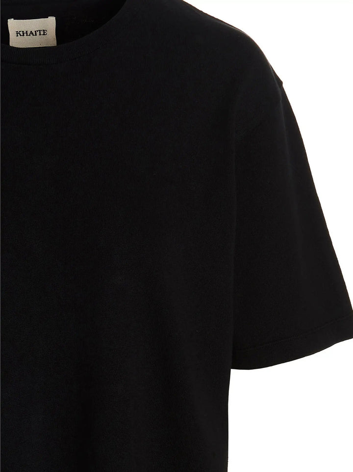 Khaite Black Cotton T-Shirt