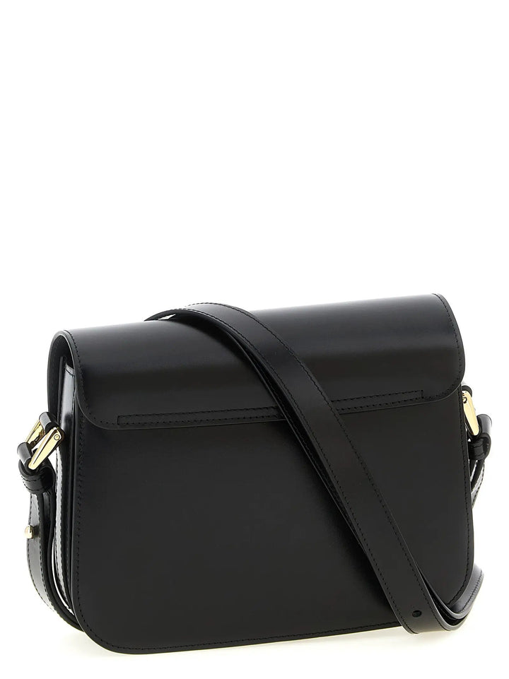 A.P.C. Black Cowhide Crossbody Bag