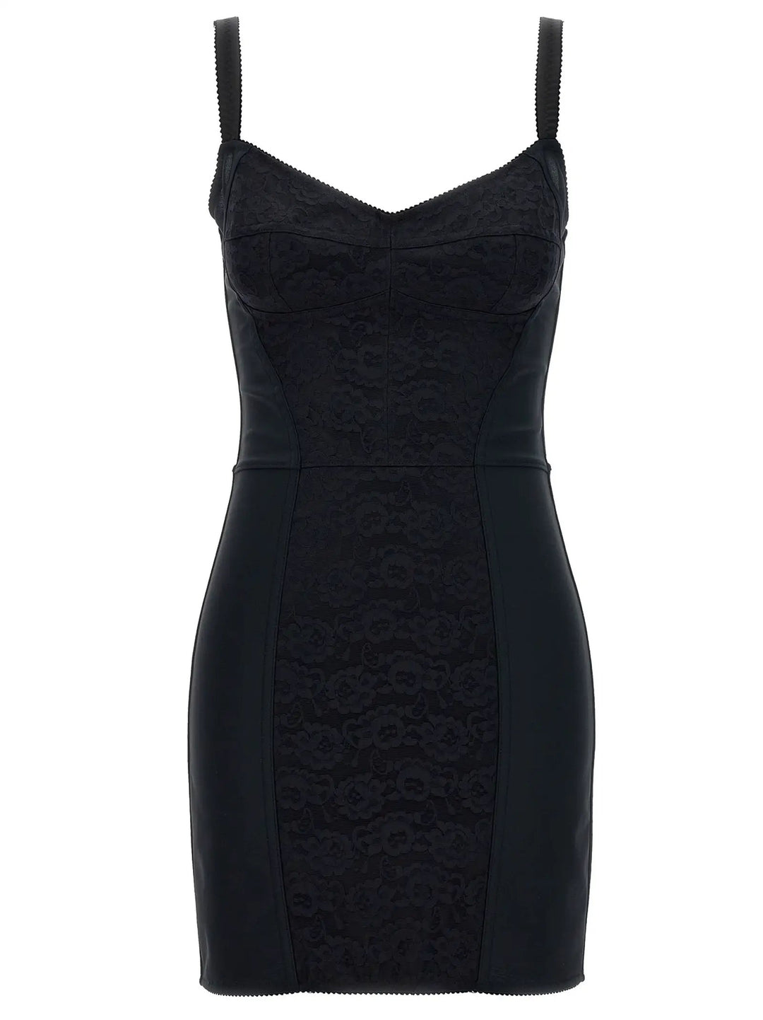 Dolce &amp; Gabbana Black Polyester Short Dress