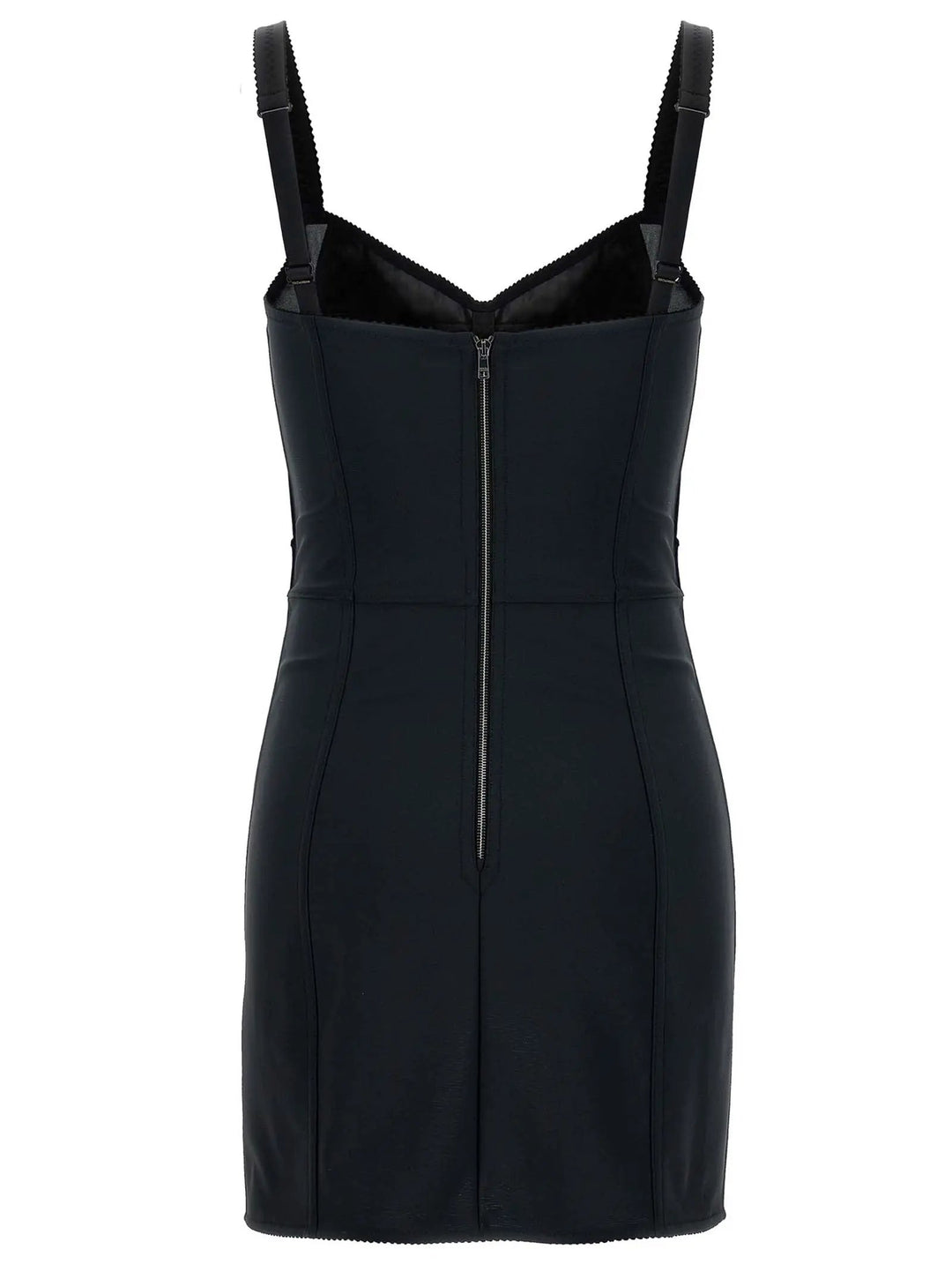 Dolce &amp; Gabbana Black Polyester Short Dress