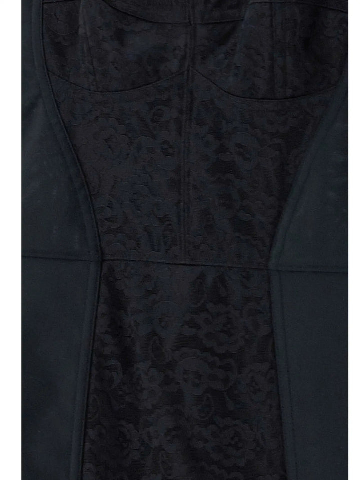 Dolce &amp; Gabbana Black Polyester Short Dress