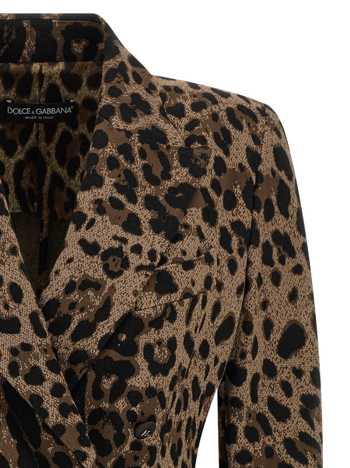 Dolce &amp; Gabbana Brown Viscose Blazer